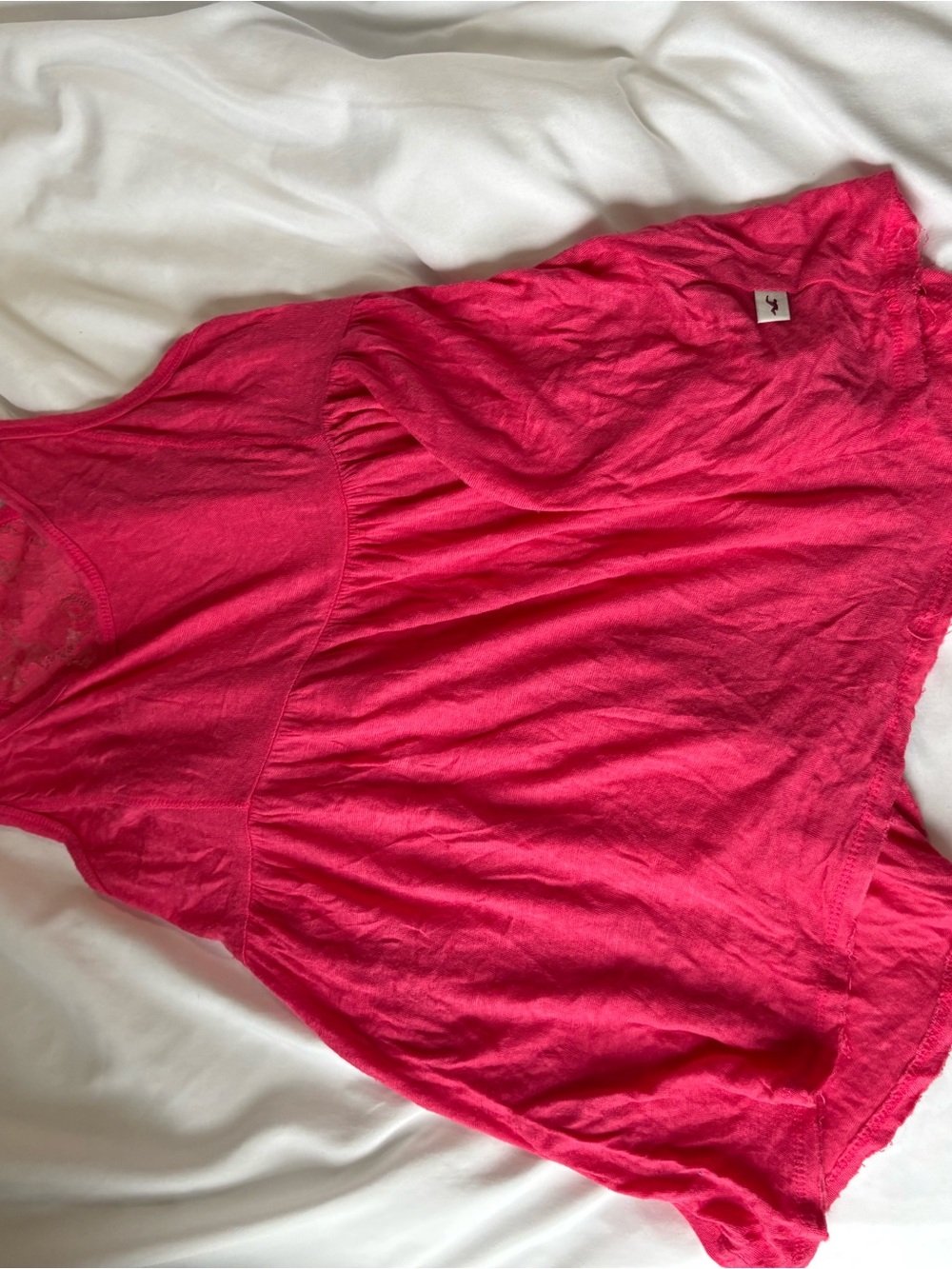 Hollister Bright Pink Racerback Tank Top